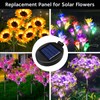 2 Pack Replacement Solar Panel for Outdoor Lights, Solar Lights
