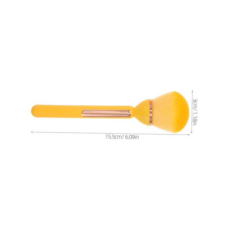 IWOWHERO 2pcs Ergonomic Powder and Blush Brushes for Cheeks Highlighter