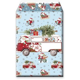 Jillson Roberts 6-Count Large Christmas Tyvek Padded Shipping Mailer Envelopes, Out For Delivery