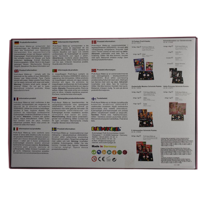 EULENSPIEGEL Schminkpalette Hello Princess 21 Teile