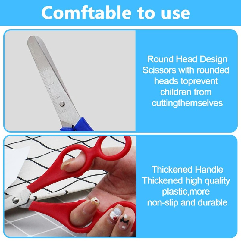 OUDQFCJ 2 x therapist scissors, children's learning scissors, therapist scissors