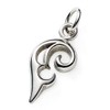 Leger T49 Heart R Titanium Pendant Top, Made in Japan,