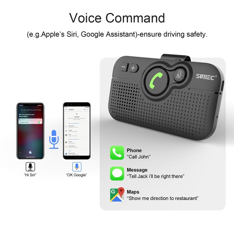 Bluetooth Car Speaker for Cell Phone, Handsfree Bluetooth Car Kit