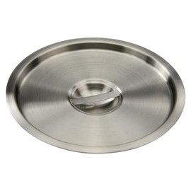 Winco 12 Quart Heavy-Duty Stainless Steel Bain Marie Cover for Winco BAMN-12