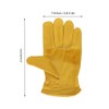 Garden Cowhide Gloves Wear Resistance Full Finger Leather Gloves for