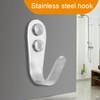 Yuette 10pcs 2.0mm Coat Hanger Hooks for Hanger Wall Mounted,