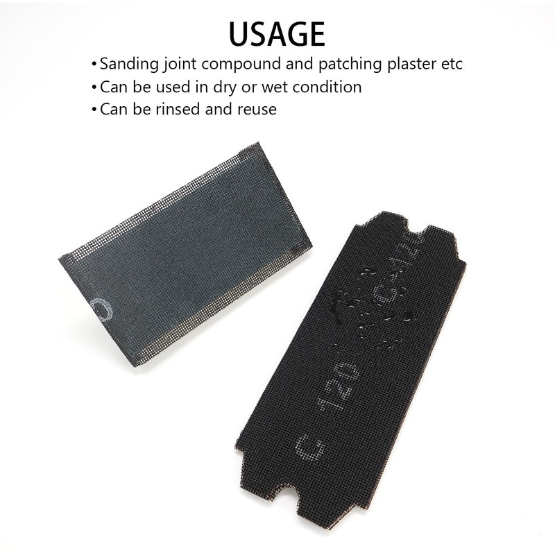 SCOTTCHEN Drywall Sanding Screen Mesh Sheet 4-3/16" x 11-1/4" Grit