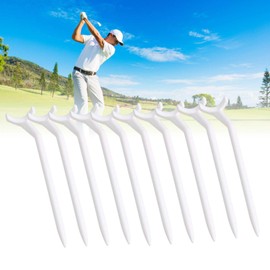 DIWR White Golf Tee, Golf Tee, White Durable Lightweight Accessory Lightweight and Portable, Compact Shape for Beginners on Home Indoor Golf Course