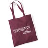 Huuraa Jute Bag Professor with Heart Gift 10 Litres Cotton