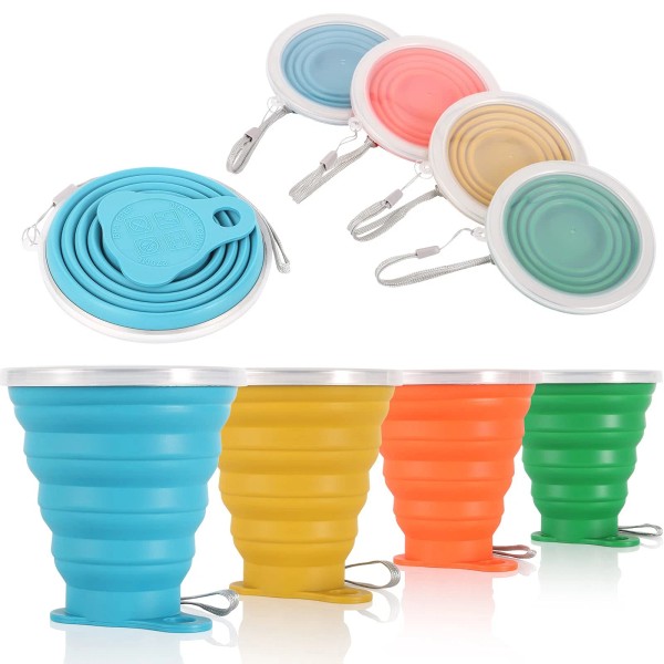 ME.FAN Silicone Collapsible Travel Cup - Silicone Folding Camping Cup