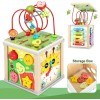Cubo Actividades Montessori Educativo 7 En 1 Con Laberinto