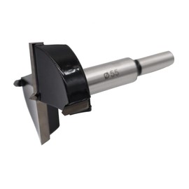 Forstner Drill Bits 55mm (2-5/32 inch) Tungsten Carbide Upgraded Version Higher Hardness Wood Hole Saw Auger Opener Woodworking Drilling Tool Wood Cutter