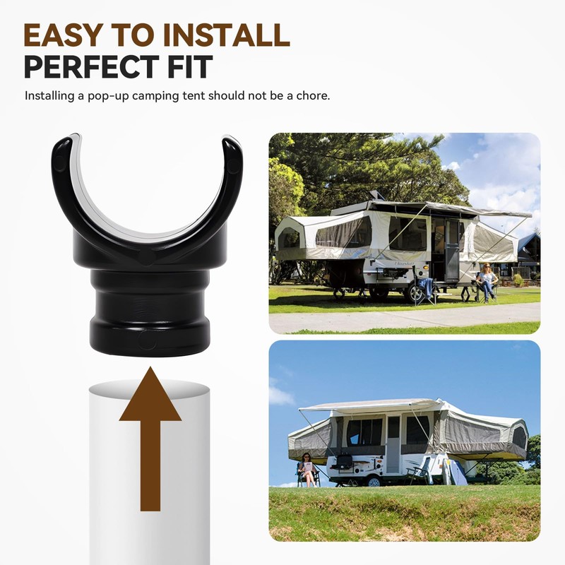 BROQIXIN 2 Pcs Pop Up Camper Bed Support Clasp,Tent Support