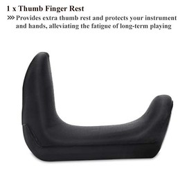 Thumb Rest Cushion, Comfortable 1.45-1.75cm Rubber Thumb Finger Rest Cushion for Oboe Clarinet Instruments(1.5mm)