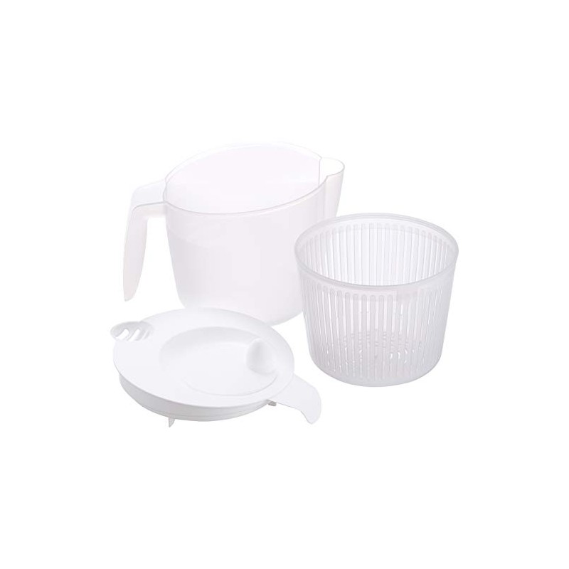Pearl Metal Enjoy Kitchen C-4698 Salad Spinner, Resin, Vegetable Drainer,