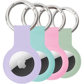 Cloudclip AirTag Pendant, Protective Case, Easy Installation, Various Set Sizes, Scratch-Resistant, for Keychain, Bag, Dog Collar