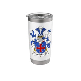 Pendleton Coat of Arms - Family Crest Stainless Steel Insulated Tumbler