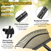 Rake for Leaves: Heavy Duty Metal Leaf Rake with 25