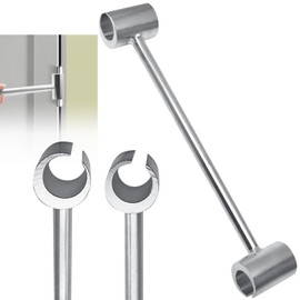 Uenhoy Double Head Door Hinge Adjustment Tool 23-25mm, Hinges Gap Adjusting Wrench, Labor Saving Door Hinge Repair Tool for Fireproof Door Anti-Theft Door Residential