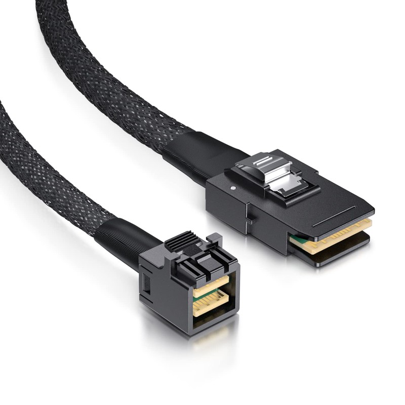 ipolex SFF-8643 to SFF-8087 Internal Mini SAS HD Cable, 100-Ohm,