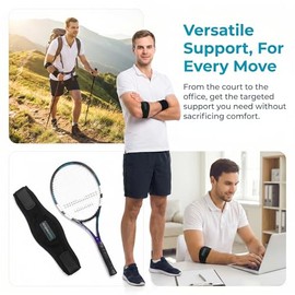 bonmedico Elbow Support for Men & Women – Tennis Elbow Brace, Adjustable Elbow Strap for Pain Relief, Comfortable Support for Tennis & Golfers Elbow Adjustable Elbow Brace for Daily Wear, Gym, Sports