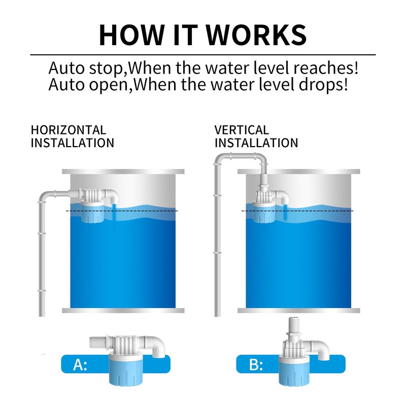 "1/2" Automatic Water Level Control Valve | Water Float Valve