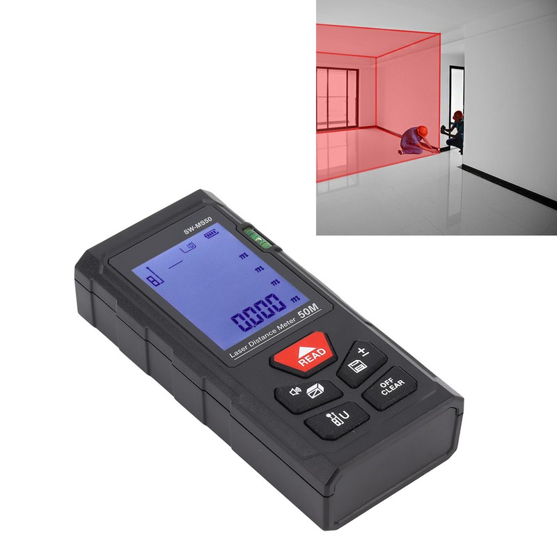 Handheld Infrared Laser Distance Meter Rangefinder High Accuracy Range Measuring