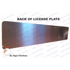 SIGN CHICKEN UZBEKISTAN, EURO TAG, European style License Plate, custom, RIGHT SIDE FLAG BOX