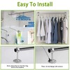 Ceiling Curtain Pole Brackets, 2 Pack Heavy Duty Curtain Rod