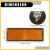 REPAIROCK 4pcs 3.46"x1.26" Universal Reflector - Rectangle Motorcycle Bike Safety