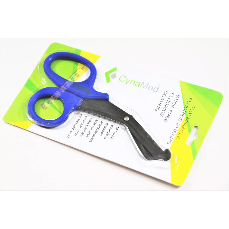 CYNAMED 7.5" EMT PARAMEDIC SHEARS SCISSORS NON-STICK FLUORIDE COATED SERRATED