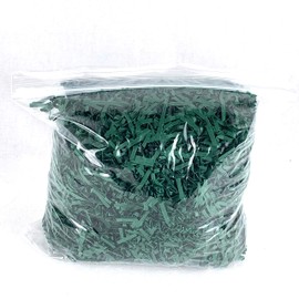 Worlds Crinkle Cut Paper Shred for Packing Filler Gift Wrap Basket Filler Colored Crinkle Paper 8OZ Forest Green