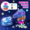 Mini Galaxy Slime Kit, with Glow in The Dark Stickers,Making