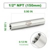 TAISHER 2PCS Stainless Steel Pipe Fittings, 1/2" NPT Female x
