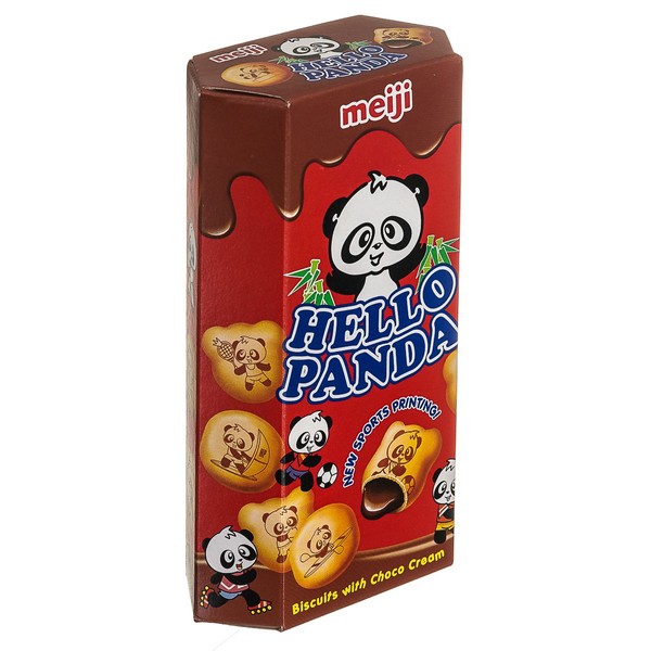 Meiji Hello Panda Biscuits with Chocolate Cream, 2-Ounce Boxes (Pack of 20)