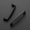 Ravinte Matte Black Cabinet Handles Solid Drawer Pulls, 3-3/4 Inch,