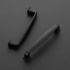 Ravinte Matte Black Cabinet Handles Solid Drawer Pulls, 3-3/4 Inch, 30 Pack