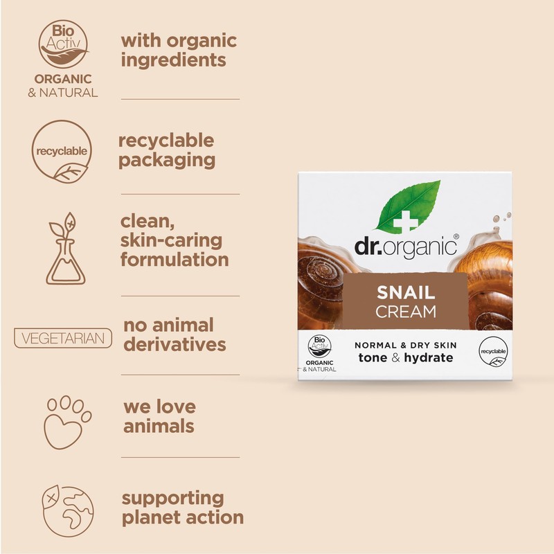 Dr.Organic Anti-Ageing Face Cream Helix Aspersa Muller 50 ml