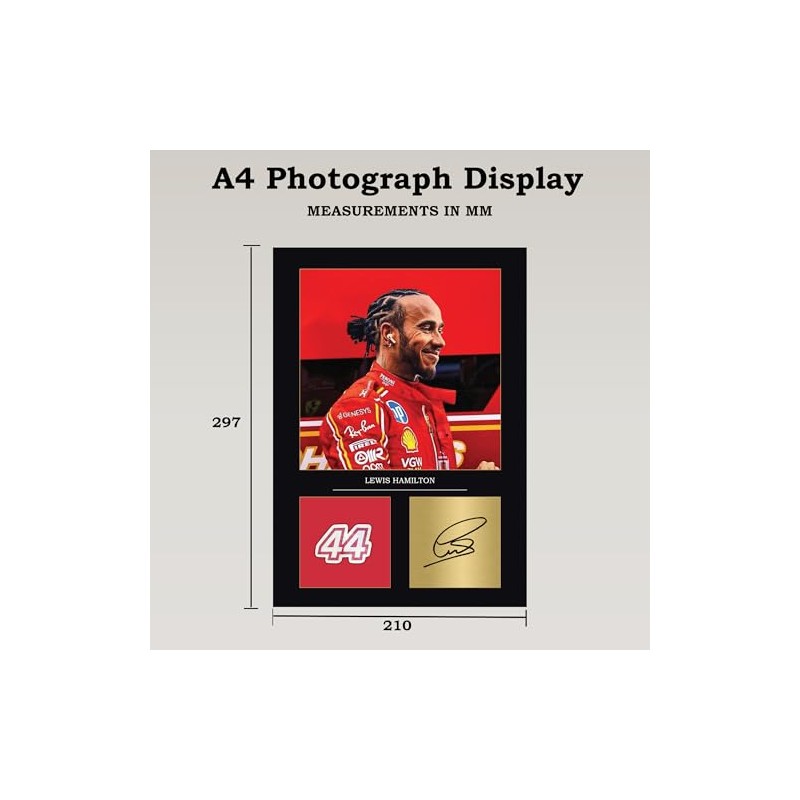 Lewis Hamilton Gift Signed A4 Print Display Unframed Lewis Hamilton