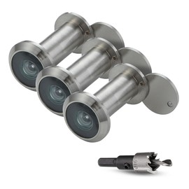 MomsUnited – Peep Holes for Door – Peephole with 200° Wide Viewing Angle – Peephole for Front Door – for Enhanced Door Security – Easy Installation – Includes Drill & Allen Wrench – Pack of 2