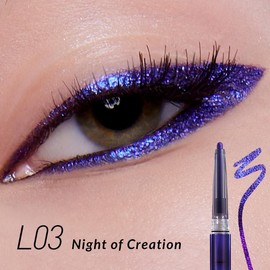 Kaleidos Epiphany Glow Melt-On Eyeliner | Multichrome, Waterproof, Long-Lasting, Rave Makeup, Festival Makeup, Cosmetic Gift:_Seven Seas