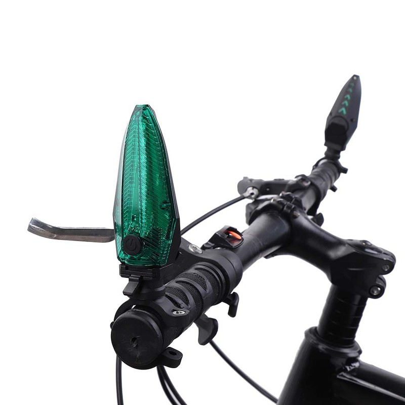 One Pair Waterproof LED Bicycle Handlebar Grips Light Anti thief