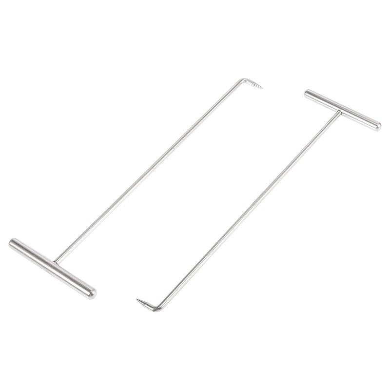 X AUTOHAUX 2pcs Car Instrument Cluster Removal Pulling Hook Silver