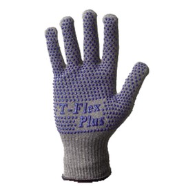 SHOWA 8113 HPPE Machine Washable Cut Resistant Gloves with PVC Dotted Coating and Thermax/AlphaSan Knit, ANSI A3, Medium (12 Ambidextrous Gloves)