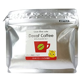 Love Time Cafe Flavored Coffee, Strawberry Vanilla (Powder: 3.5 oz (100 g), Decaffeinated Decafe, Colombia, Lovtimecafe Flavor Coffee STRAWBERRY VANILLA