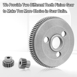 OGRC Steel 48P 86T Spur Gear with 19T 21T Pinions Gear for 1/10 Traxxas Slash 2WD Rustler 2WD Stampede 2WD Upgrade Parts (Replace Part #4686)