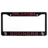 EliteAuto3K Oklahoma Sooners Black License Plate Frame Cover - EliteAuto3K