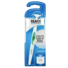 Reach Access Flosser Starter Kit, Unflavored with 8 Disposable Refill Heads