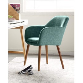 Elle Decor Elle Décor Roux Accent Chair, Turquoise