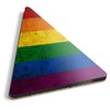 1 x Triangle Coaster - Gay Flag Lesbian Bisexual Rainbow